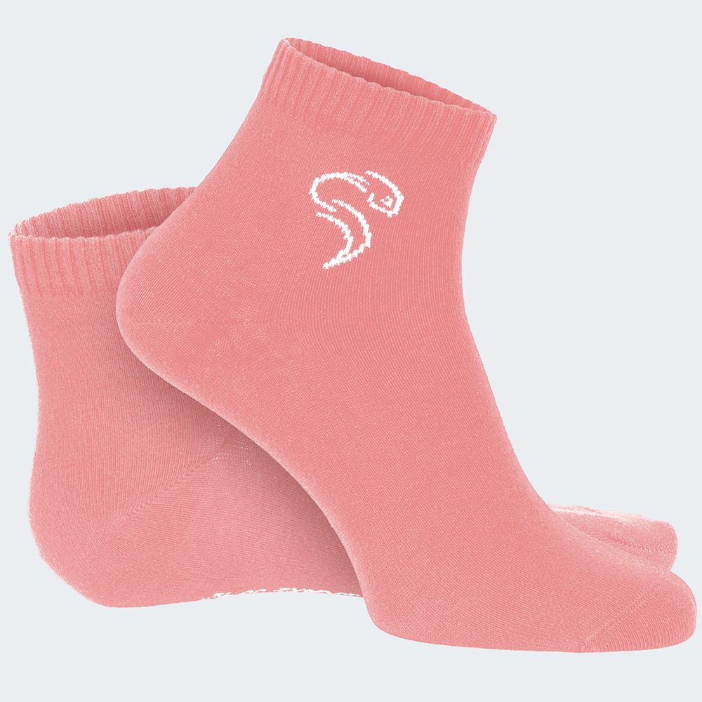 Black Snake 3-Pack Pink Pure Comfort Quarter Sneakersocken