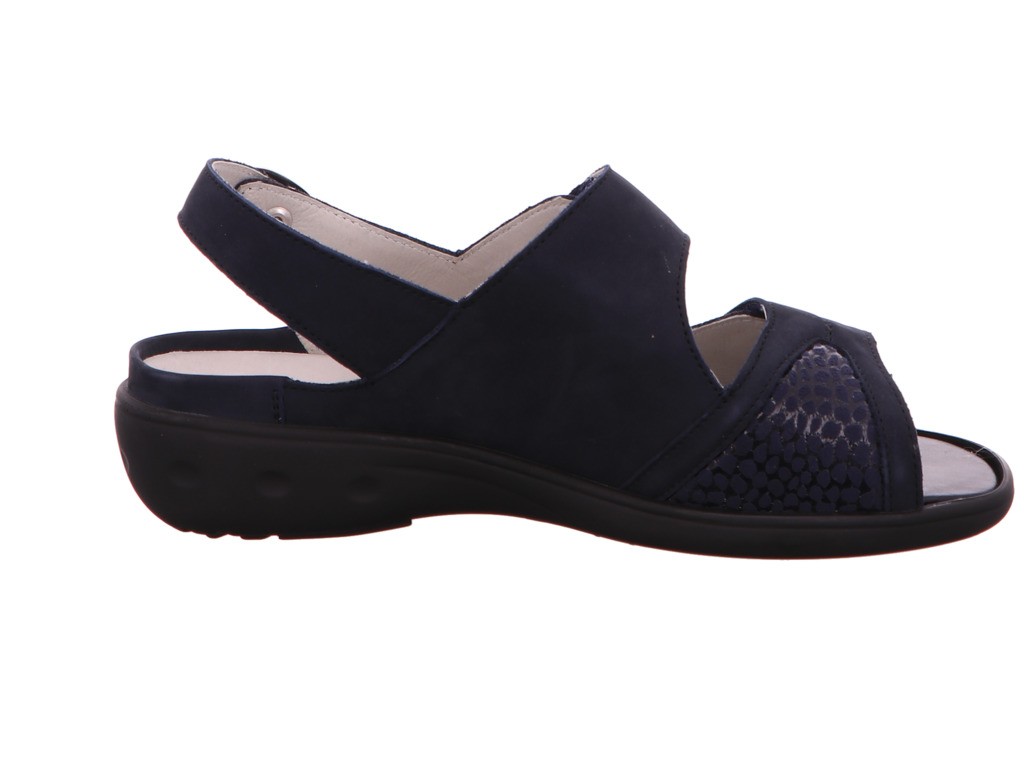 WALDLÄUFER Komfort Sandalen blau DENVER GIRAFFESTRETCH