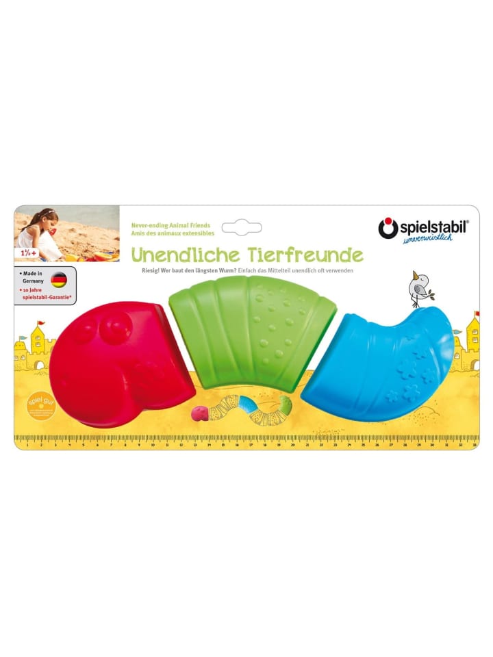 Spielstabil 3tlg. Set: Unendliche Tierfreunde Wurm Fashion in mehrfarbig günstig kaufen onesize
