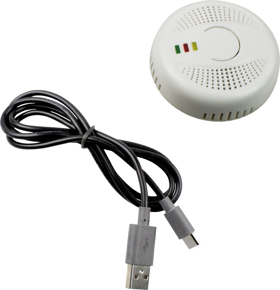 Detektor gazu kempingowego Schwabe 90418 ze złączem USB-C IP20