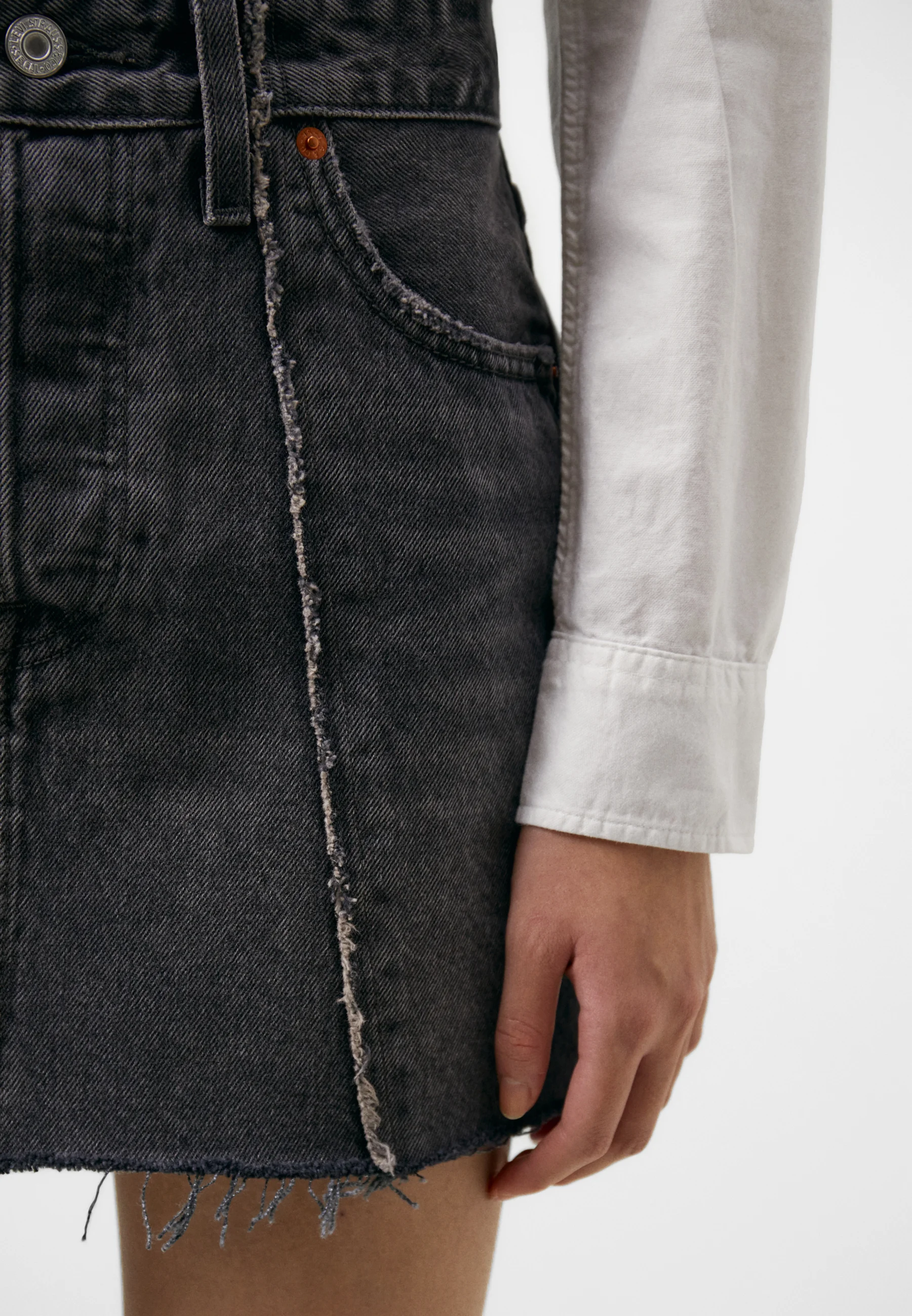 Levi's® RECRAFTED ICON SKIRT - Falda vaquera