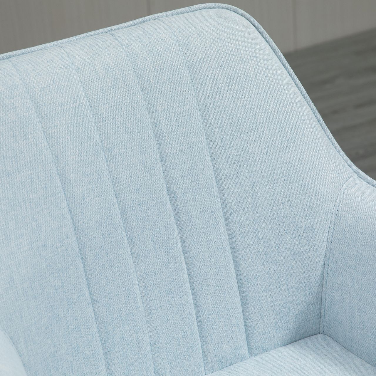 HOMCOM 2-teiliger Esszimmerstühle Essstühle Blau 59,5 x 56,5 x 81 cm