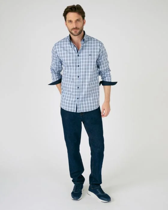 Chemise confort manches longues pur coton