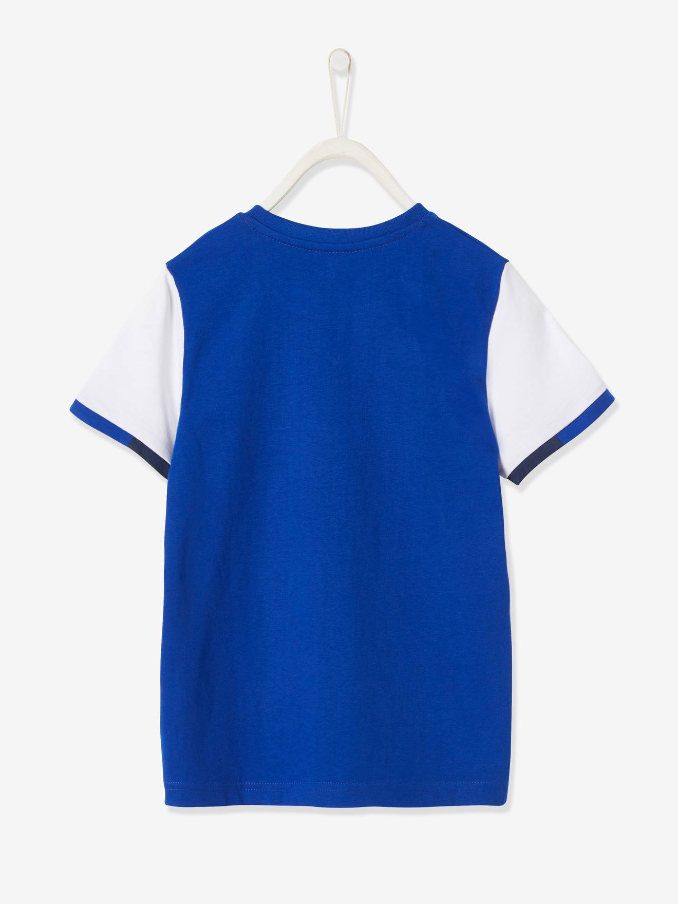 Vertbaudet Jungen Sport T-Shirt, Funktionsmaterial  Oeko-Tex - weiß/blau