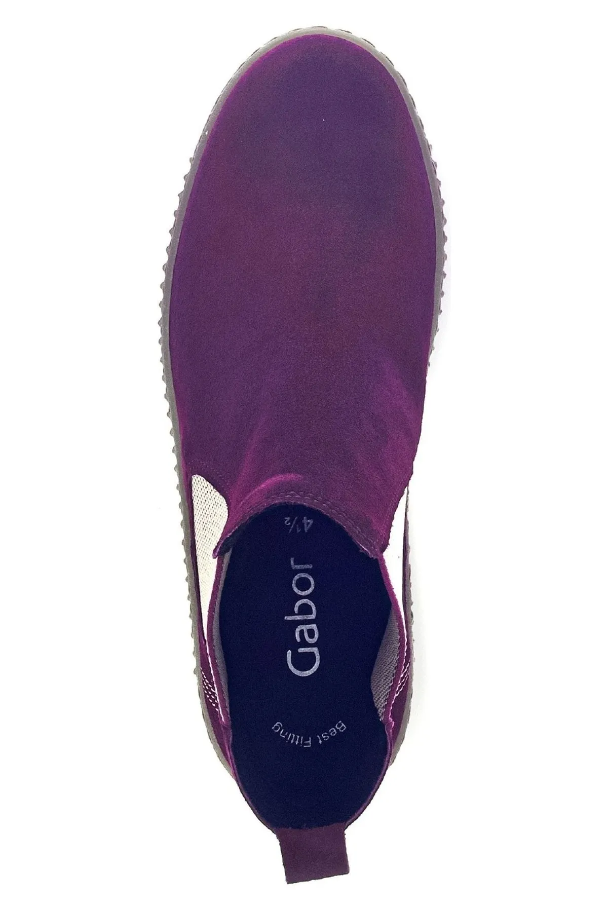 GABOR  Stiefelette - Lila - Flacher Absatz