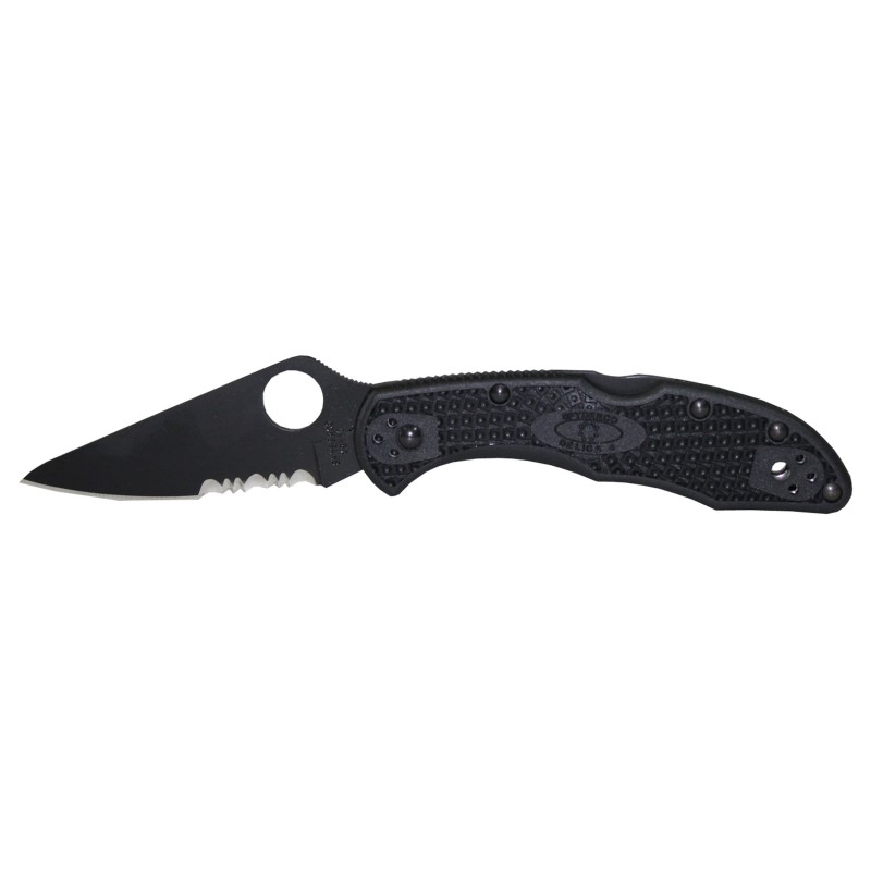 Spyderco Delica 4 Frn Black Blade Combo C11PSBBK