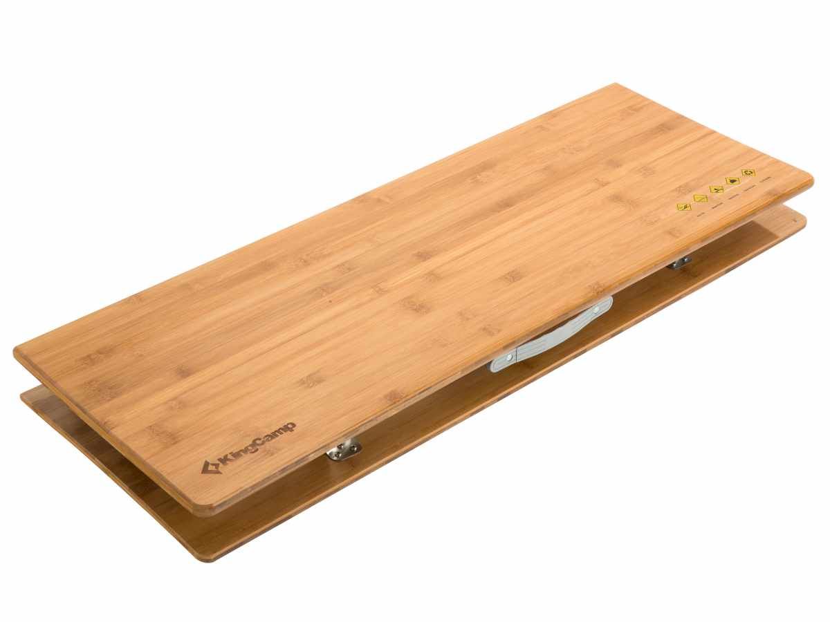 KingCamp 2-Folding Bamboo Tisch