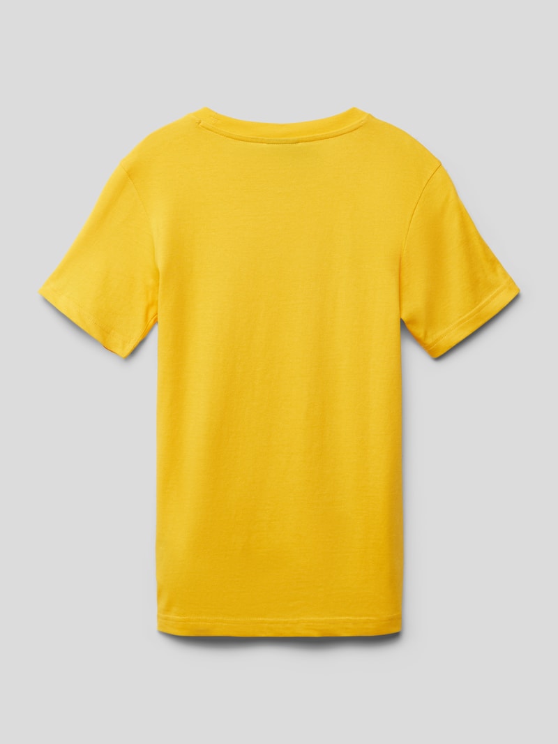 T-Shirt mit Logo-Print in dunkelgelb