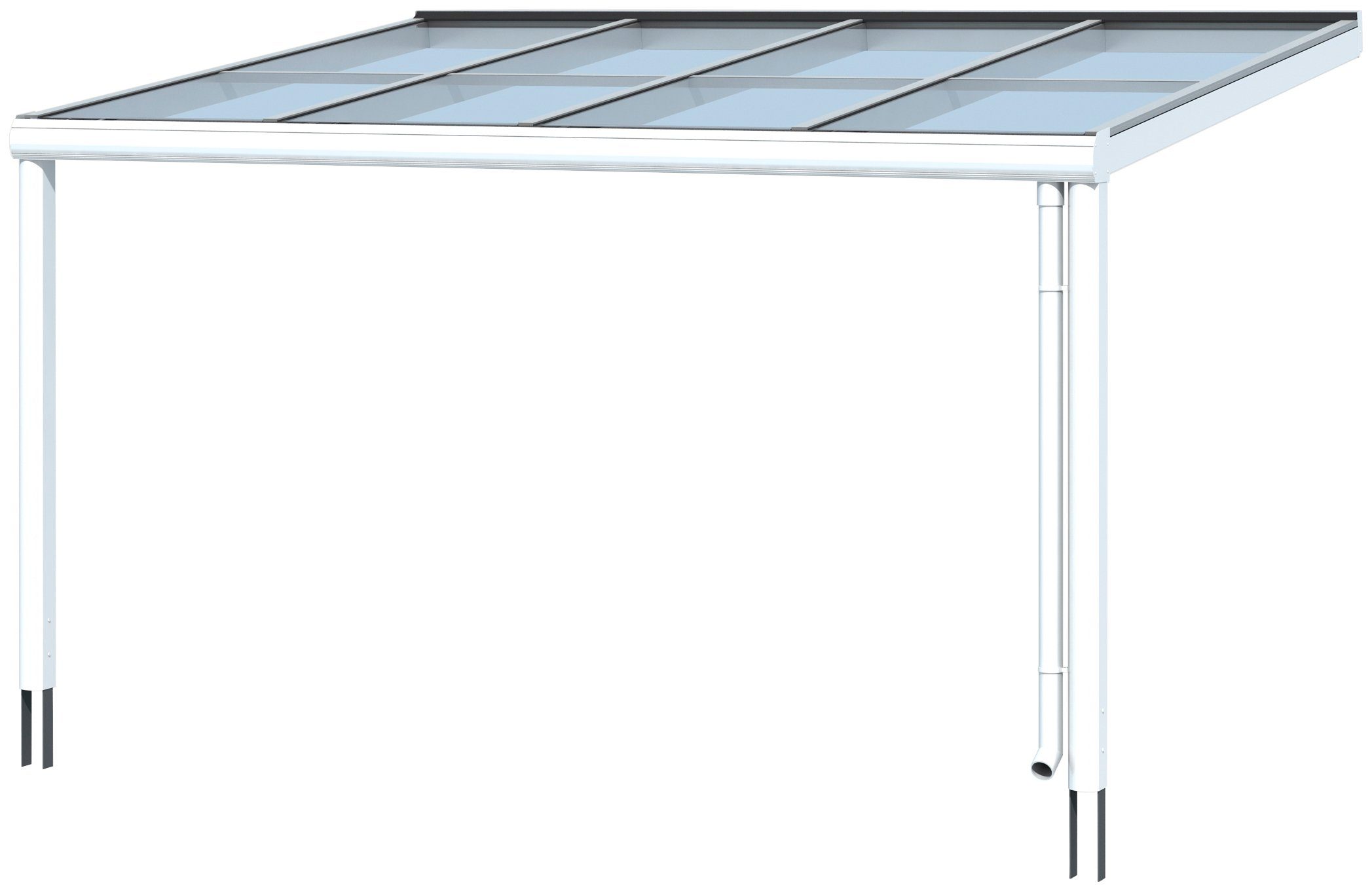 Skanholz Terrassendach Modena, BxT: 434x257 cm, 434 cm Breite, verschiedene Tiefe