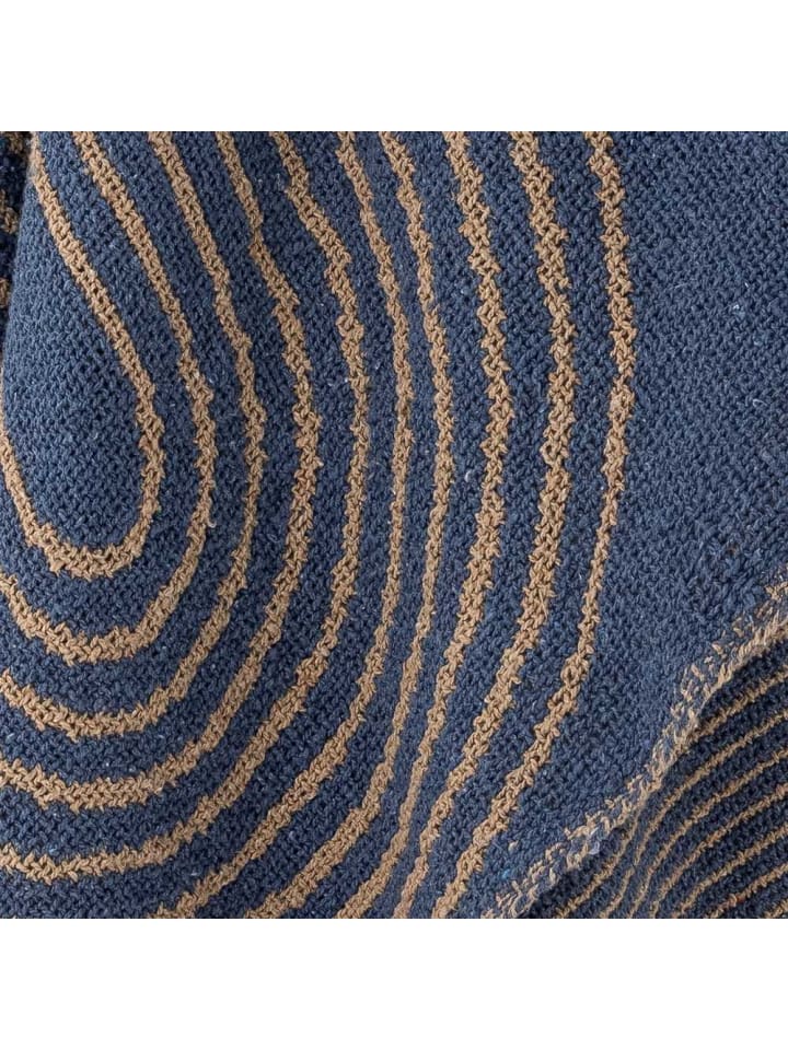 Bloomingville Decke TIFFANY Blau 160x130 cm günstig kaufen onesize