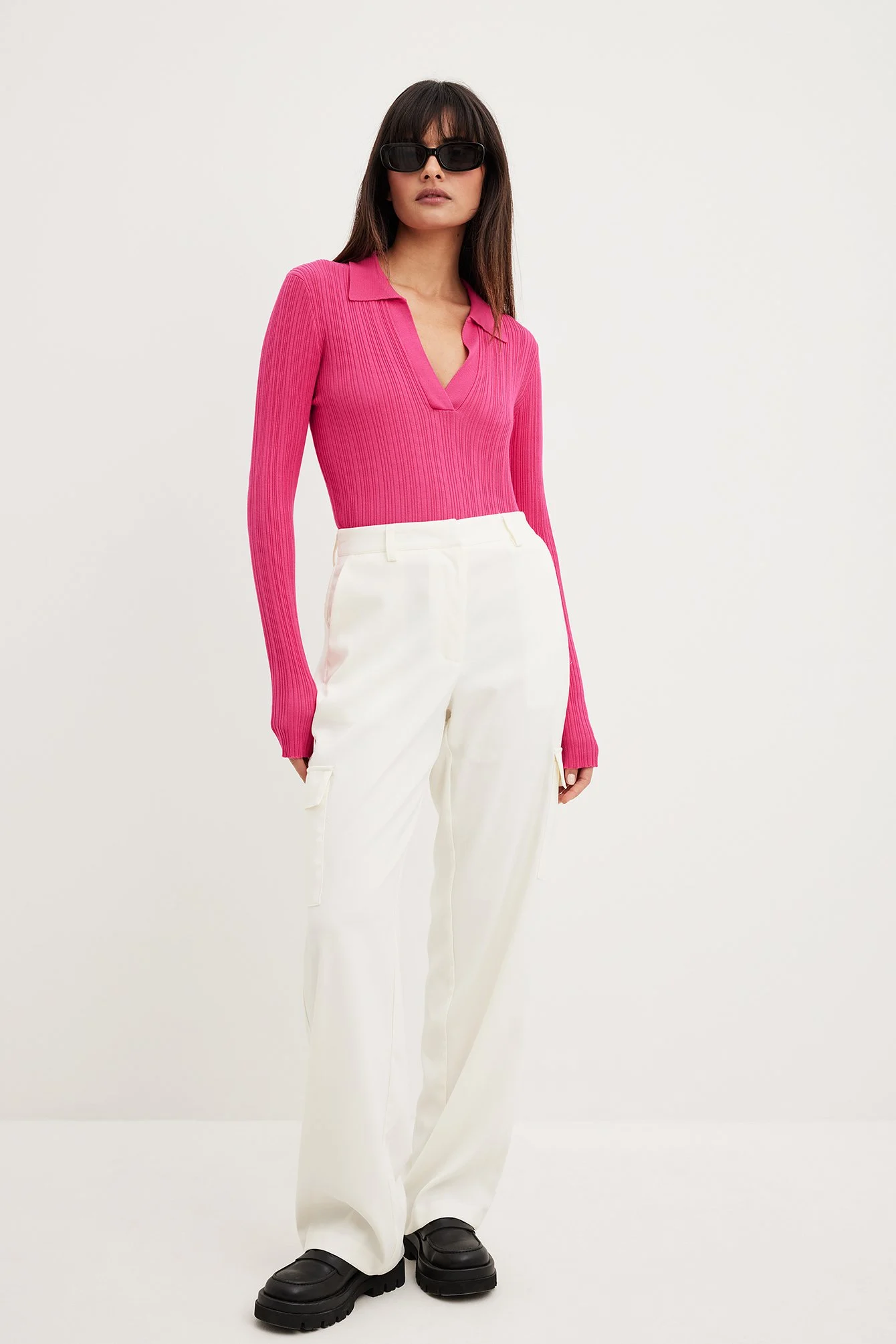Feingestricktes Langarmshirt