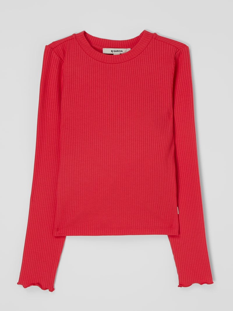 Longsleeve mit Viskose-Anteil in rot