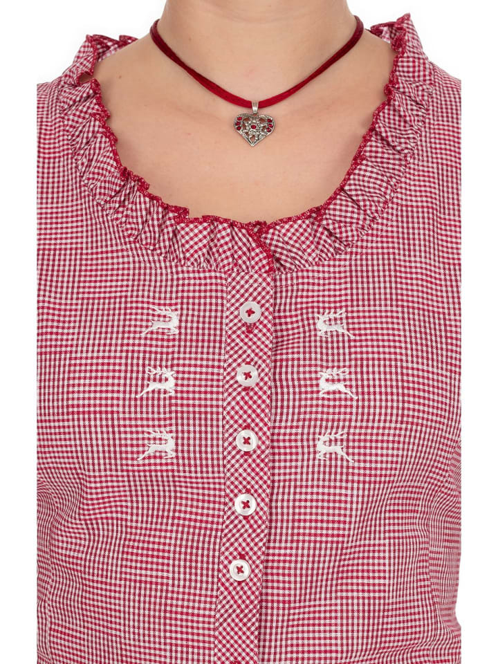 OS-Trachten Bluse 451000-3515 in mittelrot günstig kaufen