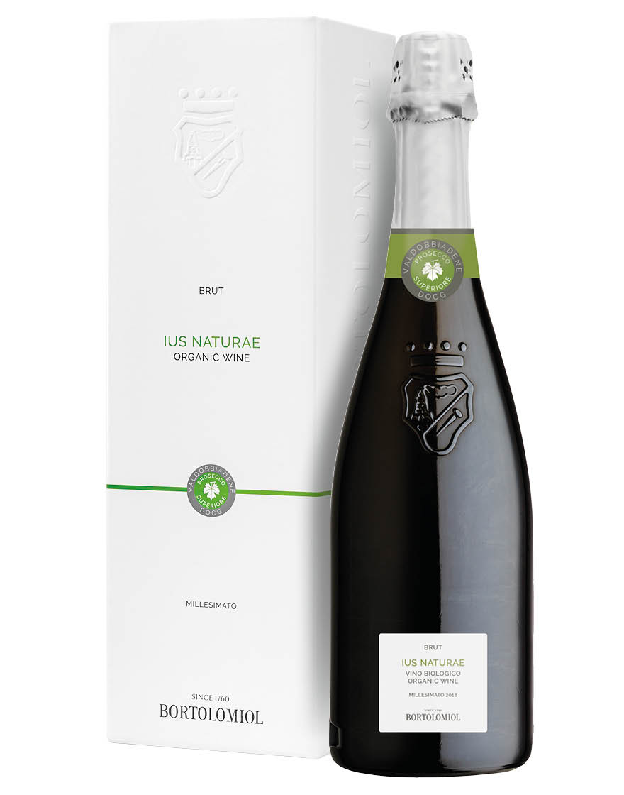 Valdobbiadene Prosecco Superiore Brut DOCG Ius Naturae 2022 Bortolomiol 0,75 ℓ, En Étui