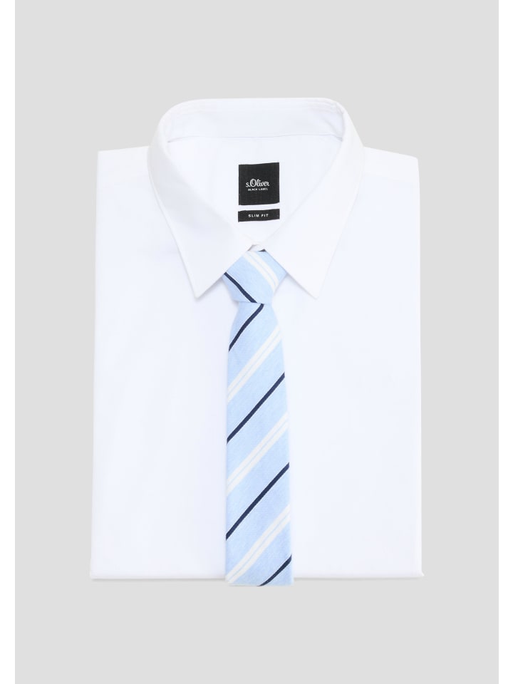 s.Oliver BLACK LABEL Krawatte in Blau günstig kaufen 1