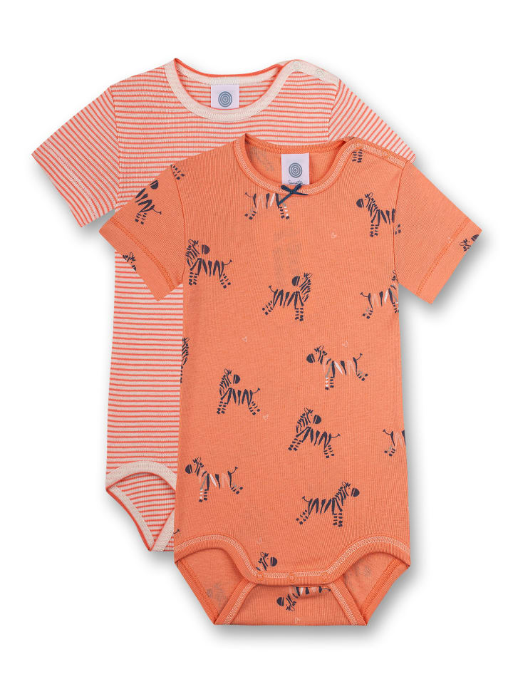 Sanetta Kurzarmbody in Orange günstig kaufen