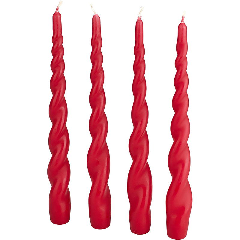 Vie Selected Spirallys 4-pk 24 cm rød