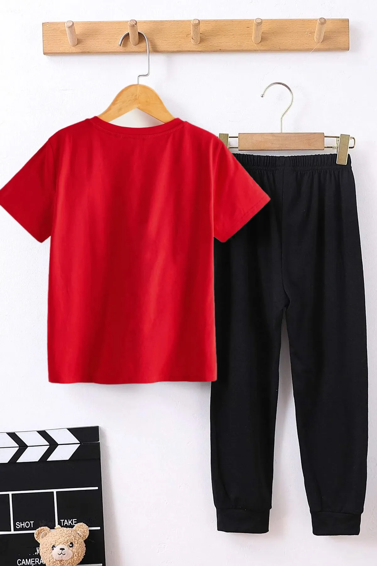 uyguntarz  Sport-Sweatsuit Set - Rot - Regular Fit