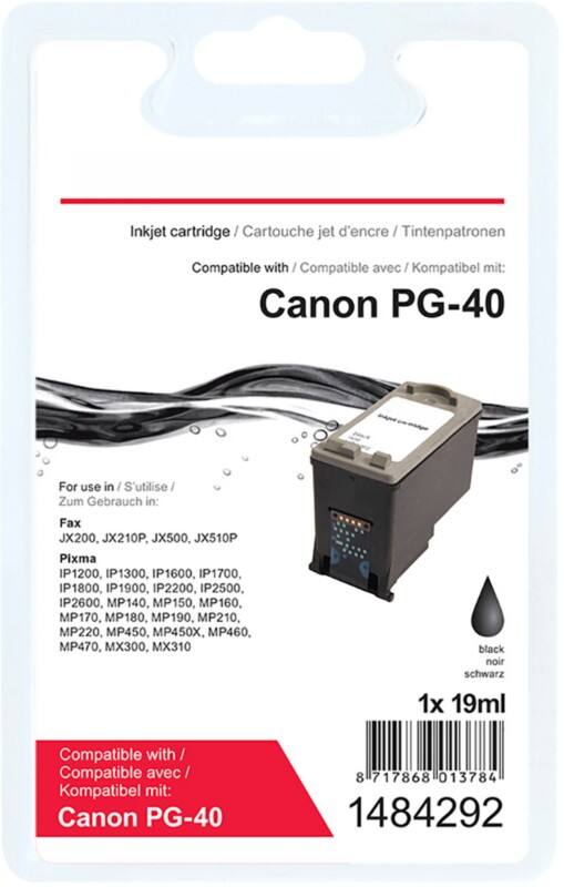 Viking PG-40 Kompatibel Canon Tintenpatrone Schwarz
