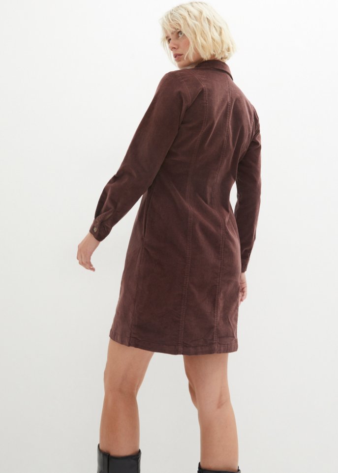 Cord-Stretch-Kleid