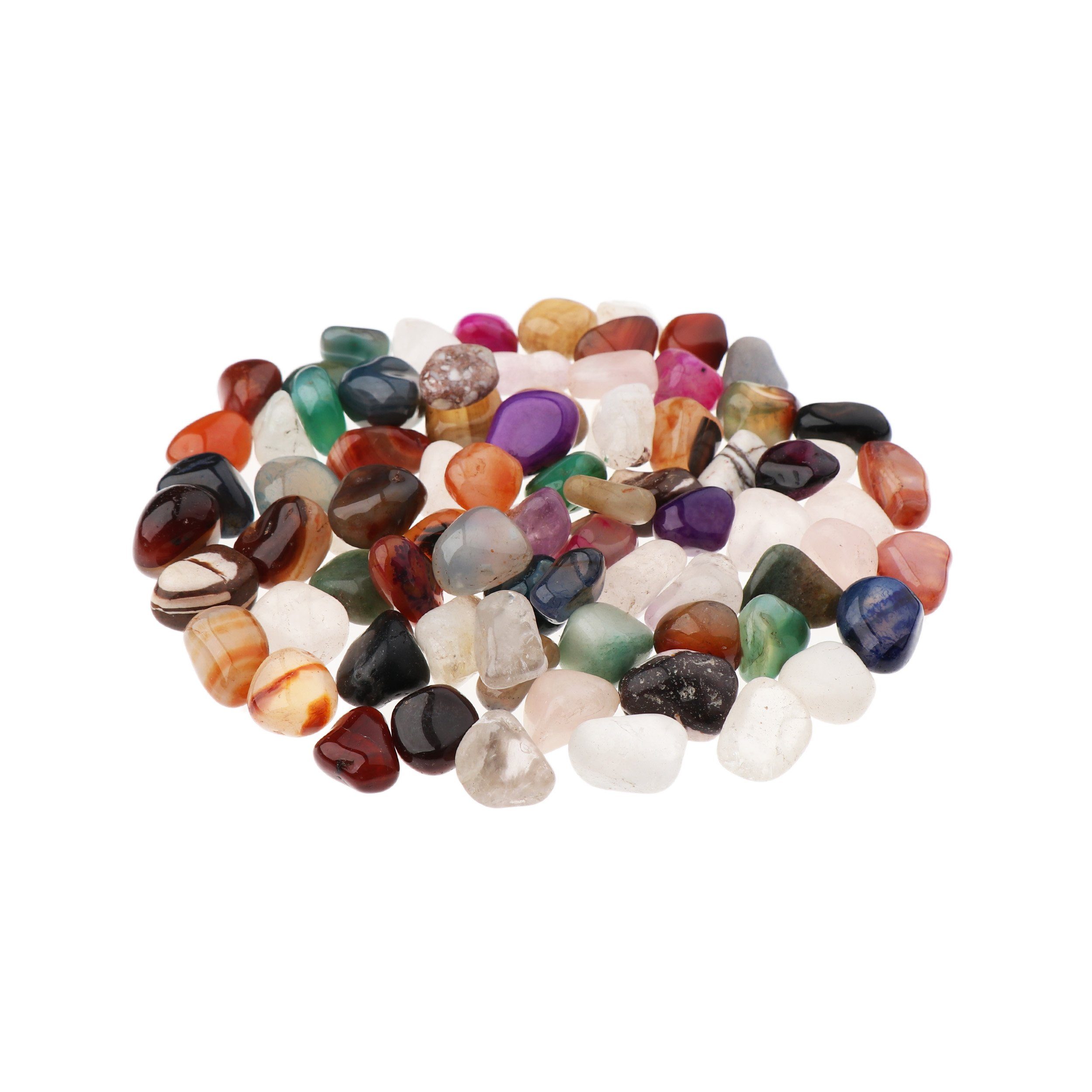 NKlaus Mineralstein 300g Trommelsteine Multi Mix 10 - 15 mm Heilsteine Edelsteine Schmucks