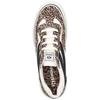Superga Revolley Microleopard in weiß