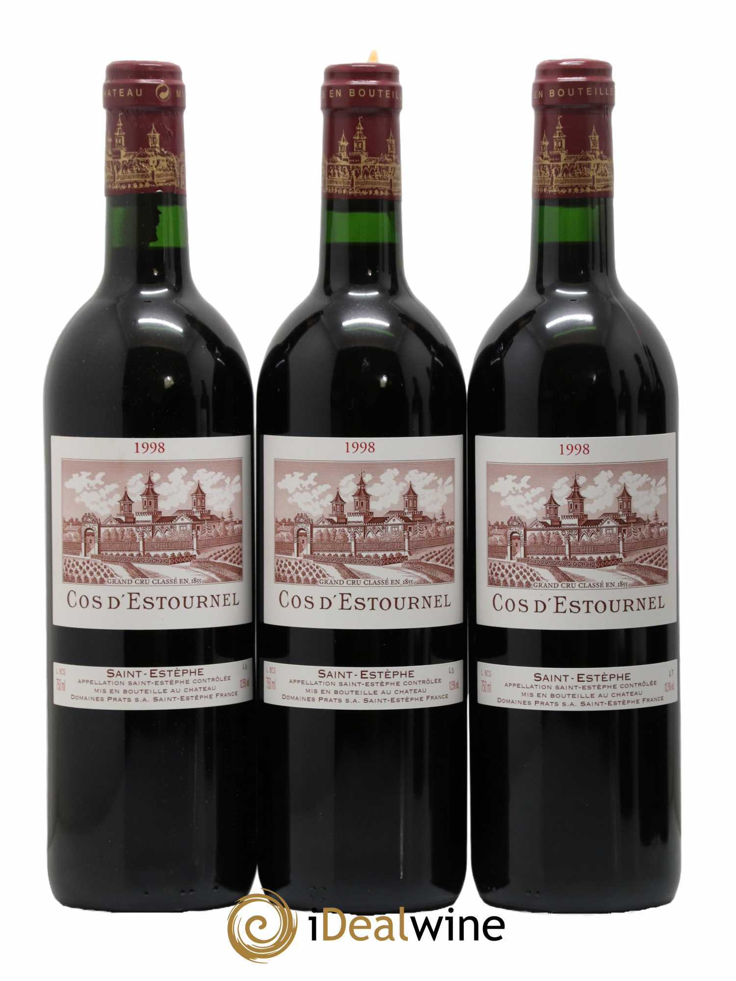 Cos d'Estournel 2ème Grand Cru Classé  1998 - Lot de 6 Bouteilles
