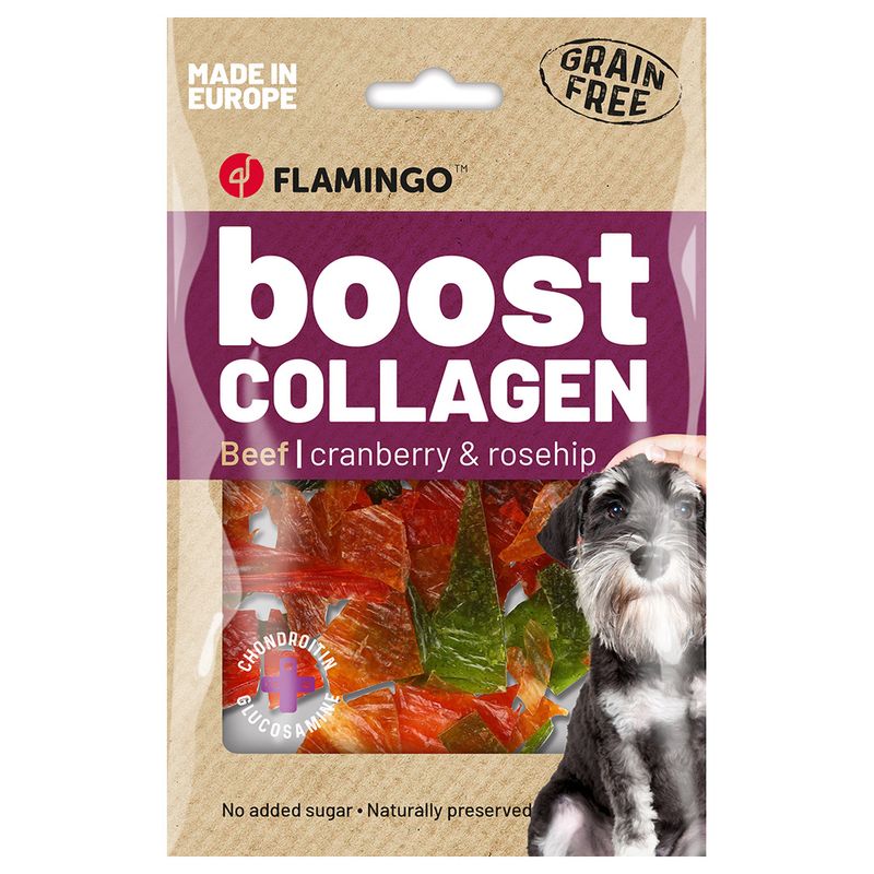 Flamingo Boost Collagen Chips mit Rind