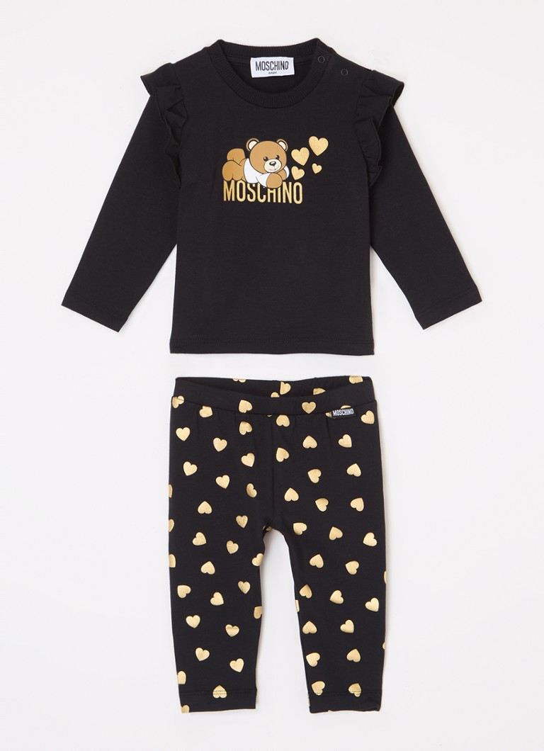 Moschino Baby set s dugim rukavima i tajicama, dvodijelni