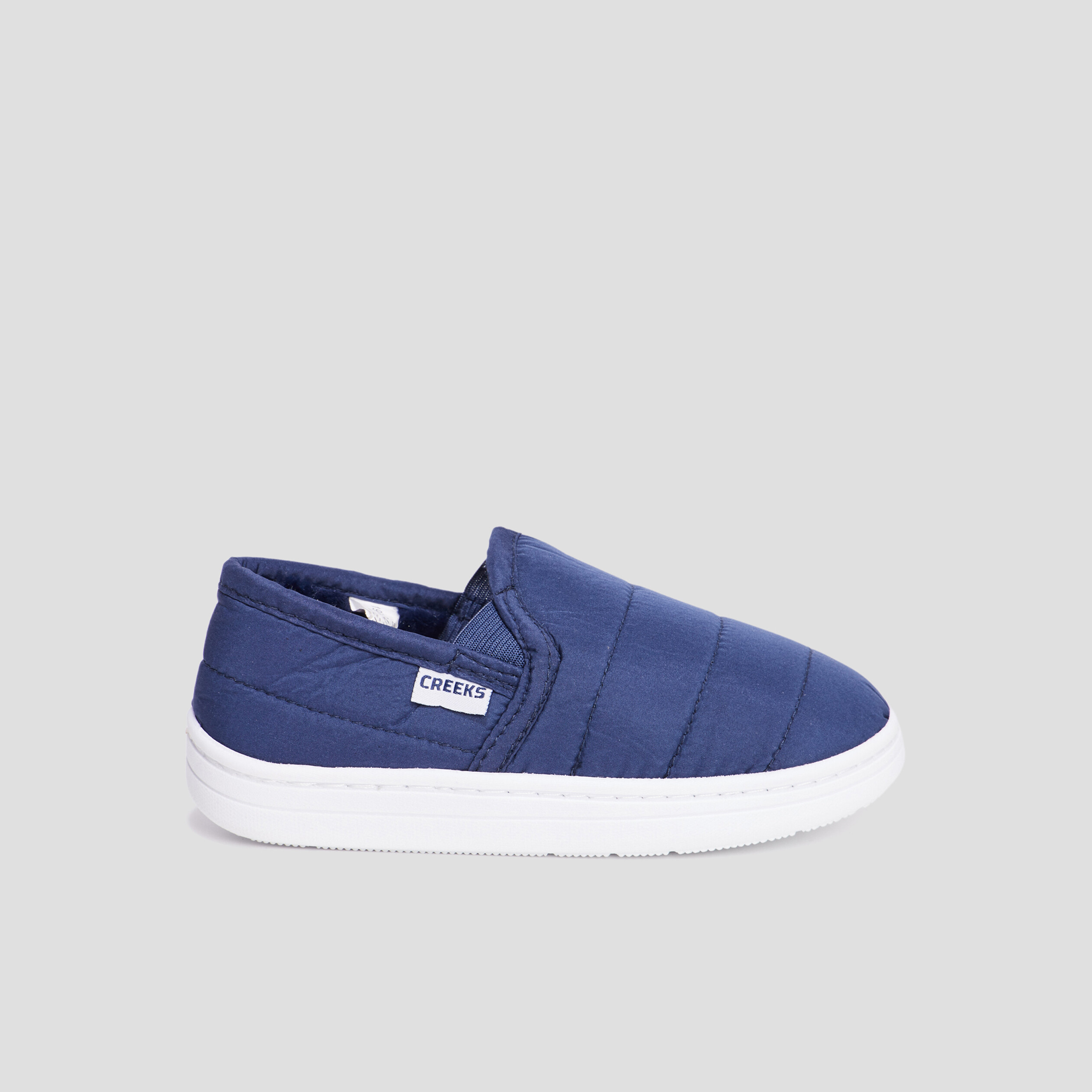 Chaussons sans gêne matelassés Creeks bleu garçon | La Halle