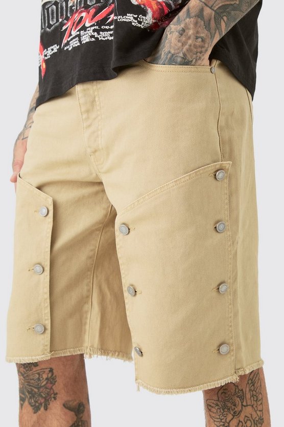 Tall lockere Twill Cargo-Shorts