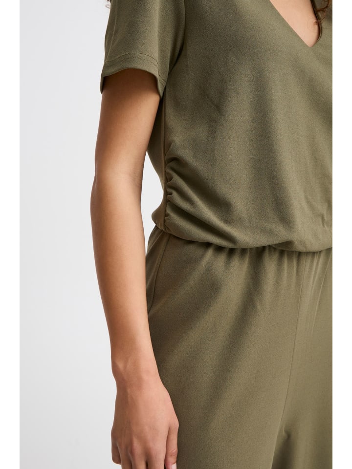 ICHI Overall IXMILA SS JU 20123122 modischer Kurzarm-Overall in Grün günstig kaufen