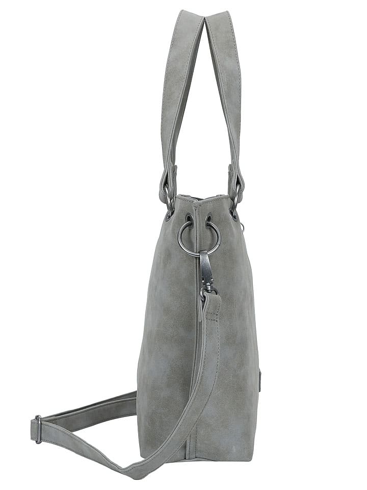 Fritzi aus Preußen Schultertasche in Grau - (B)12 x (H)31 x (T)40 cm günstig kaufen onesize