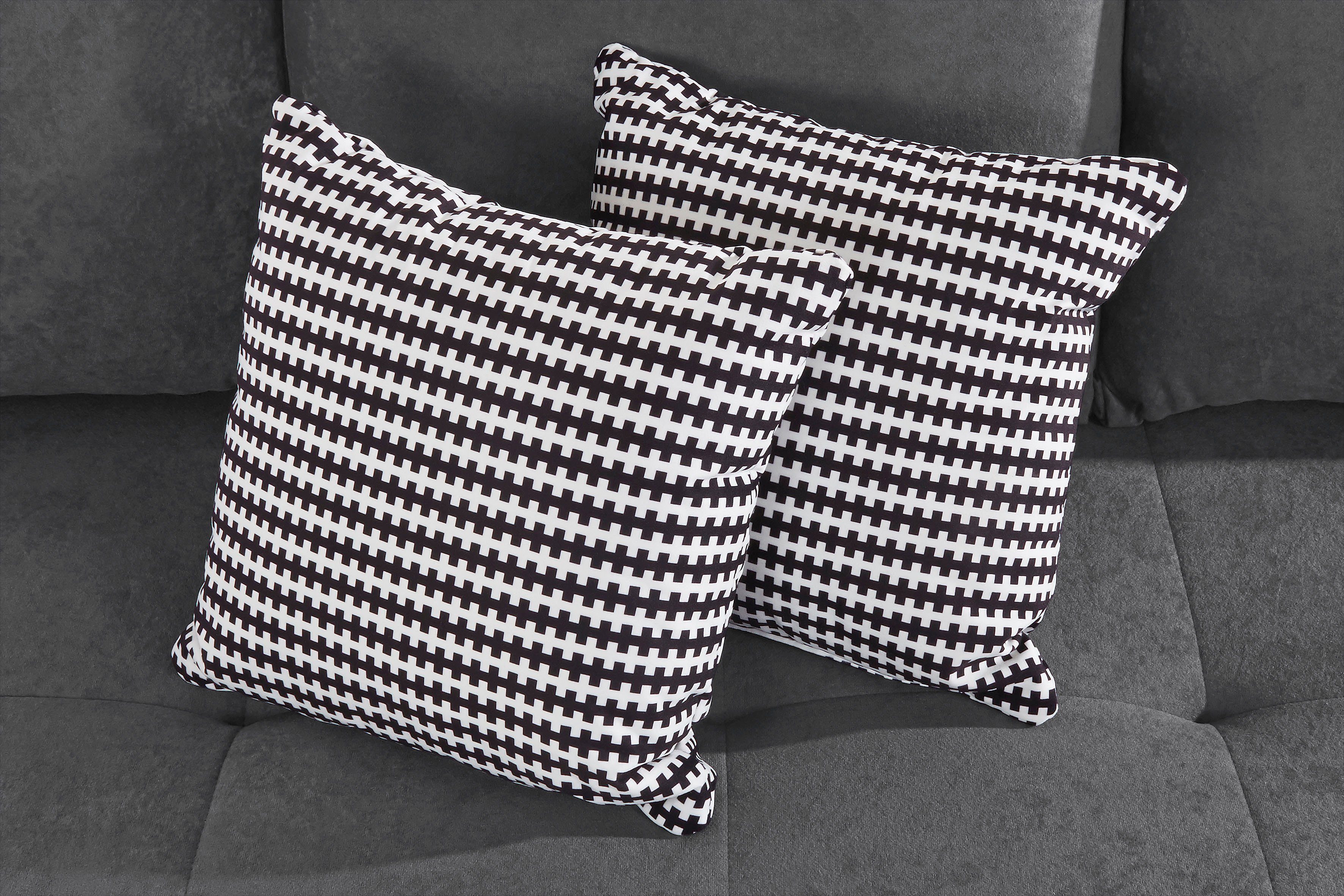 COLLECTION AB Schlafsofa Bella, mit Bettfunktion und Bettkasten, inkl. loser Rücken- und Zierkissen