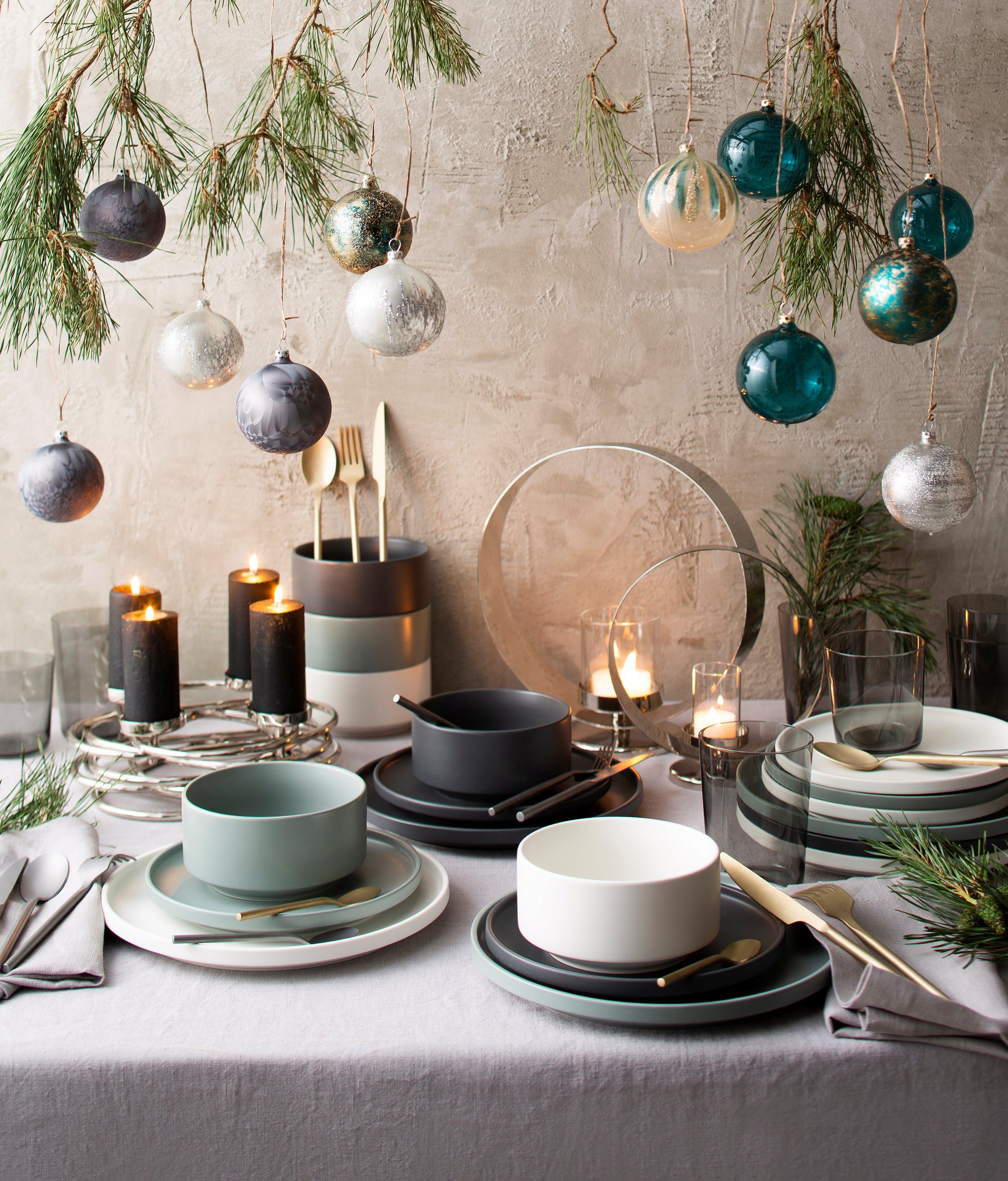 Fink Adventsleuchter Duplex, Weihnachtsdeko (1 St), 4-flammiger Kerzenhalter im eleganten Design