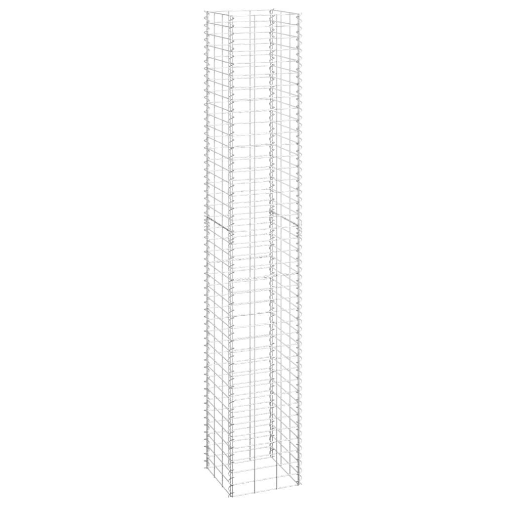 vidaXL Hochbeet Gabionen-Hochbeete 3 Stk. 30x30x200 cm Eisen (1 St)