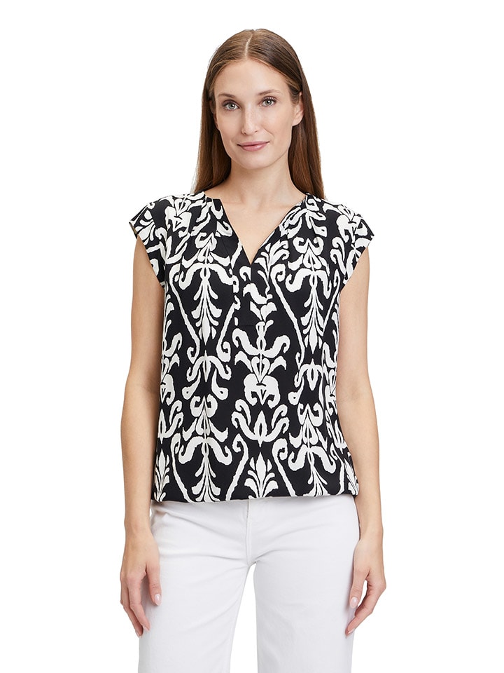 CARTOON Bluse in Weiß/ Schwarz günstig kaufen