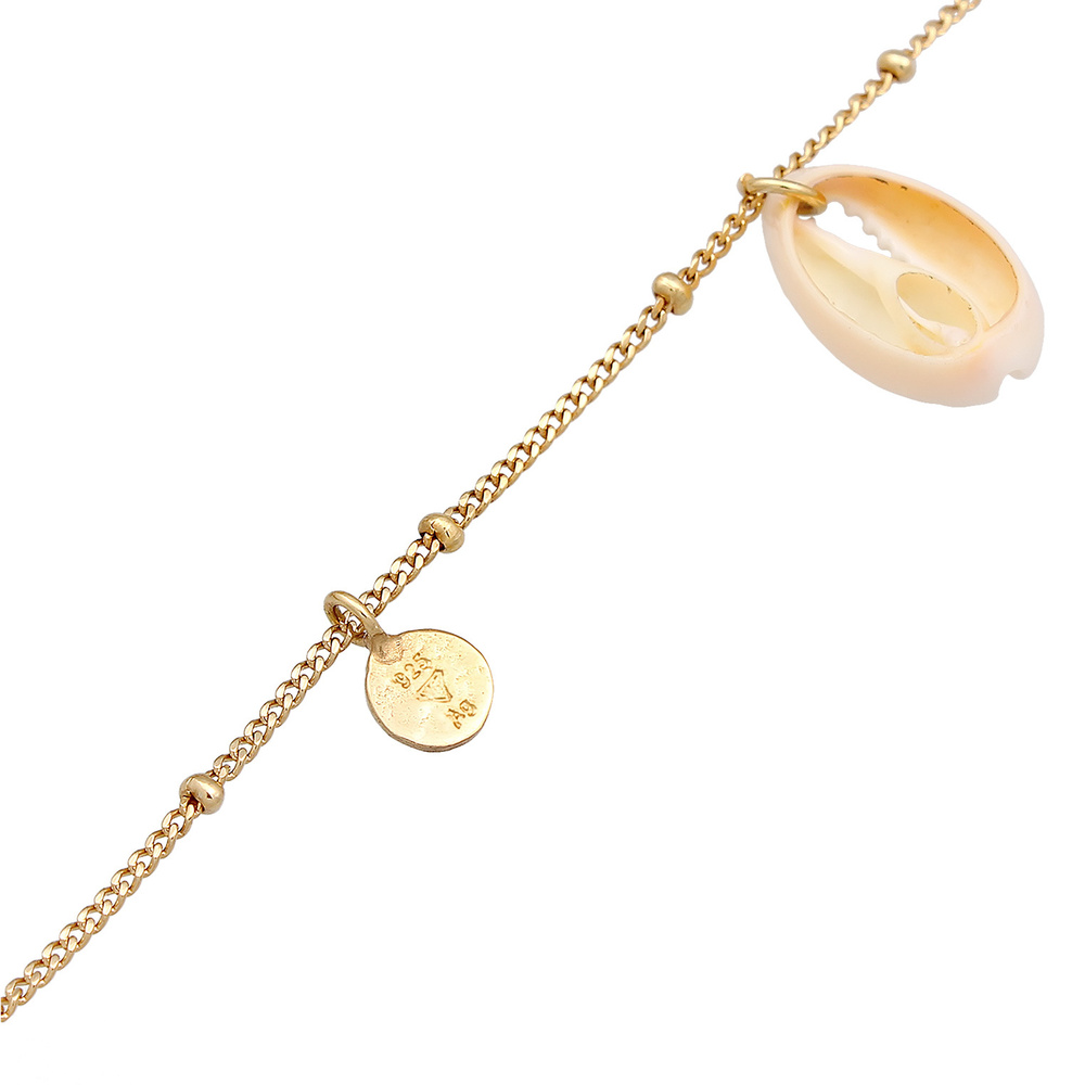 Elli Elli Bracelet de Cheville Femmes bracelet de cheville plaquette pendentif maritim Bijoux