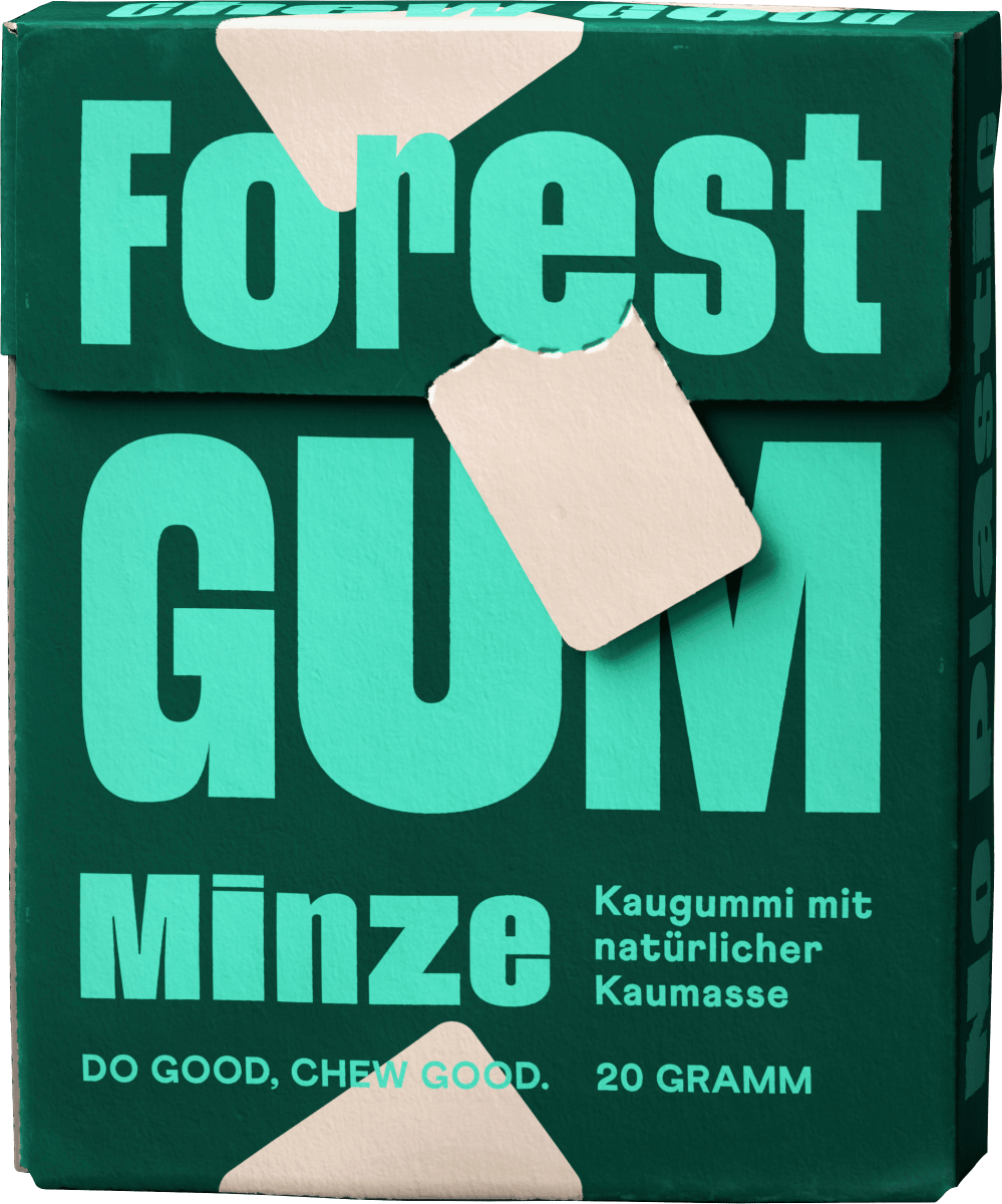 Kaugummi, Minze, zuckerfrei (10 Stück), 20 g