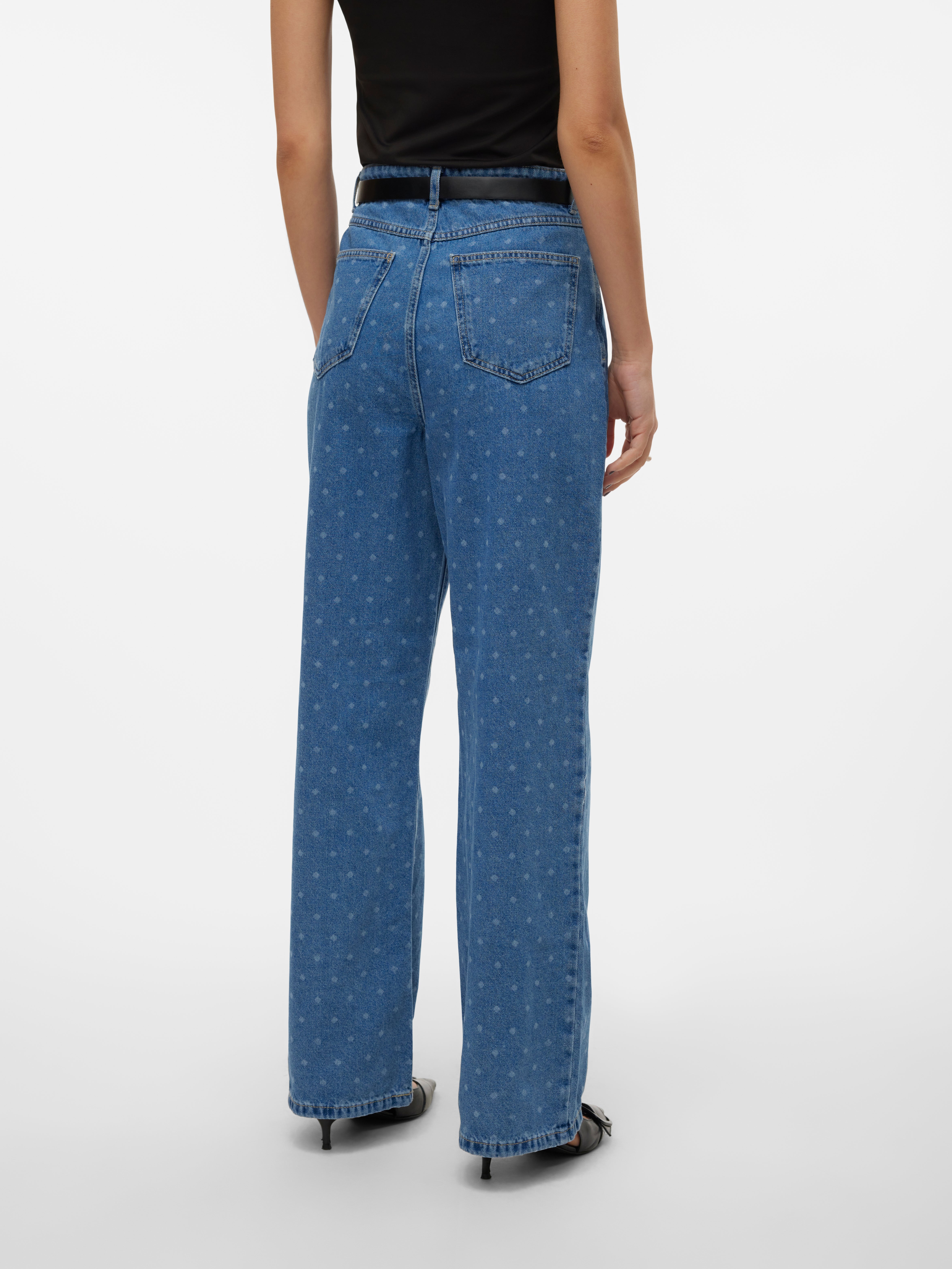 VMKATHY Hohe Taille Weit geschnitten Jeans
