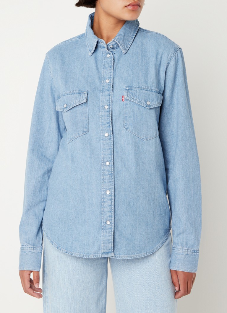 Iconica camicia western in denim di Levi's con tasche sul petto