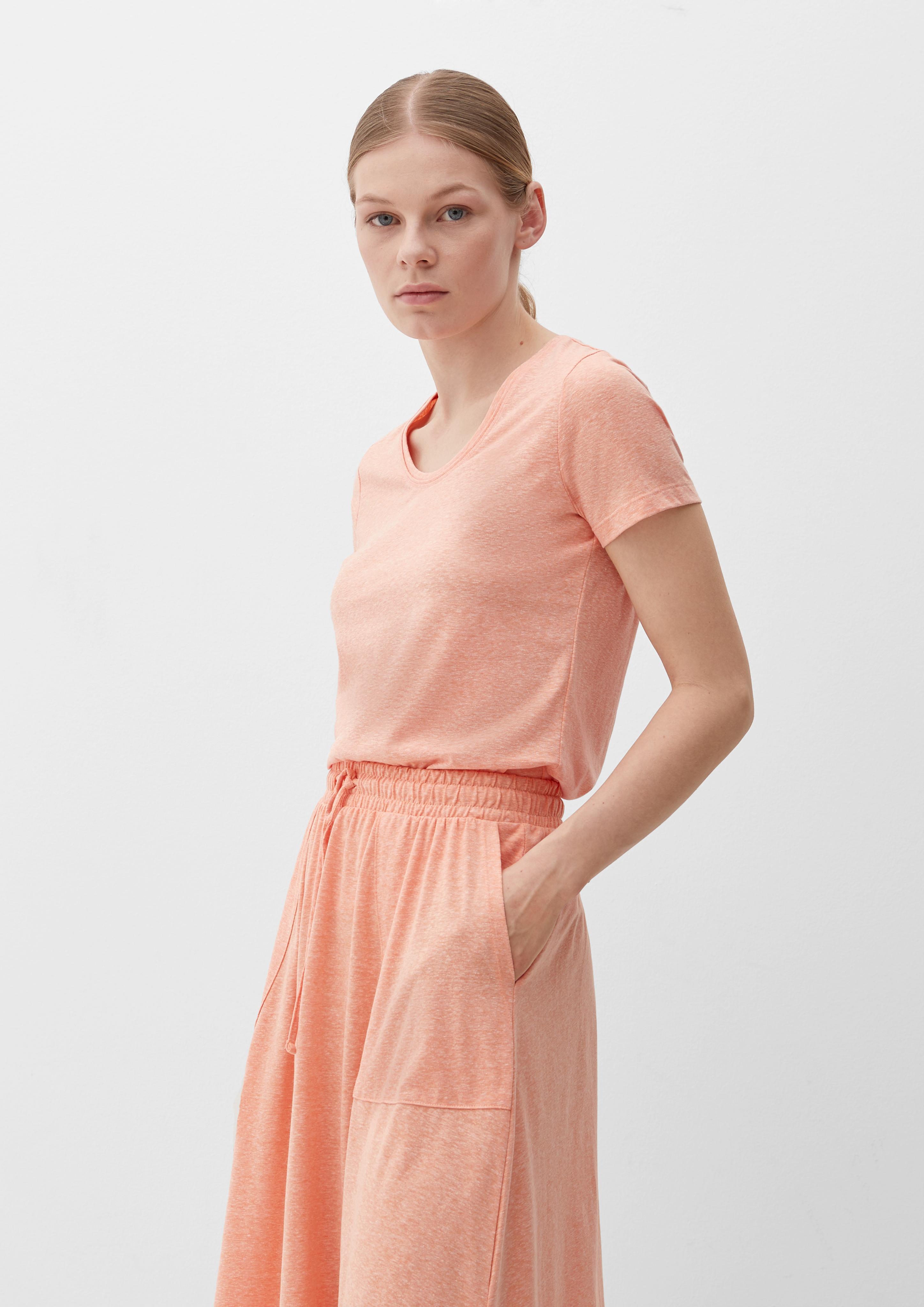 T-Shirt mit U-Ausschnitt  2134659-21W9