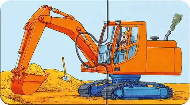 Kinderpuzzle ab 2 Jahren - Einsatzfahrzeuge - 2 Teile