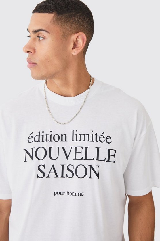 Oversize T-Shirt mit Slogan