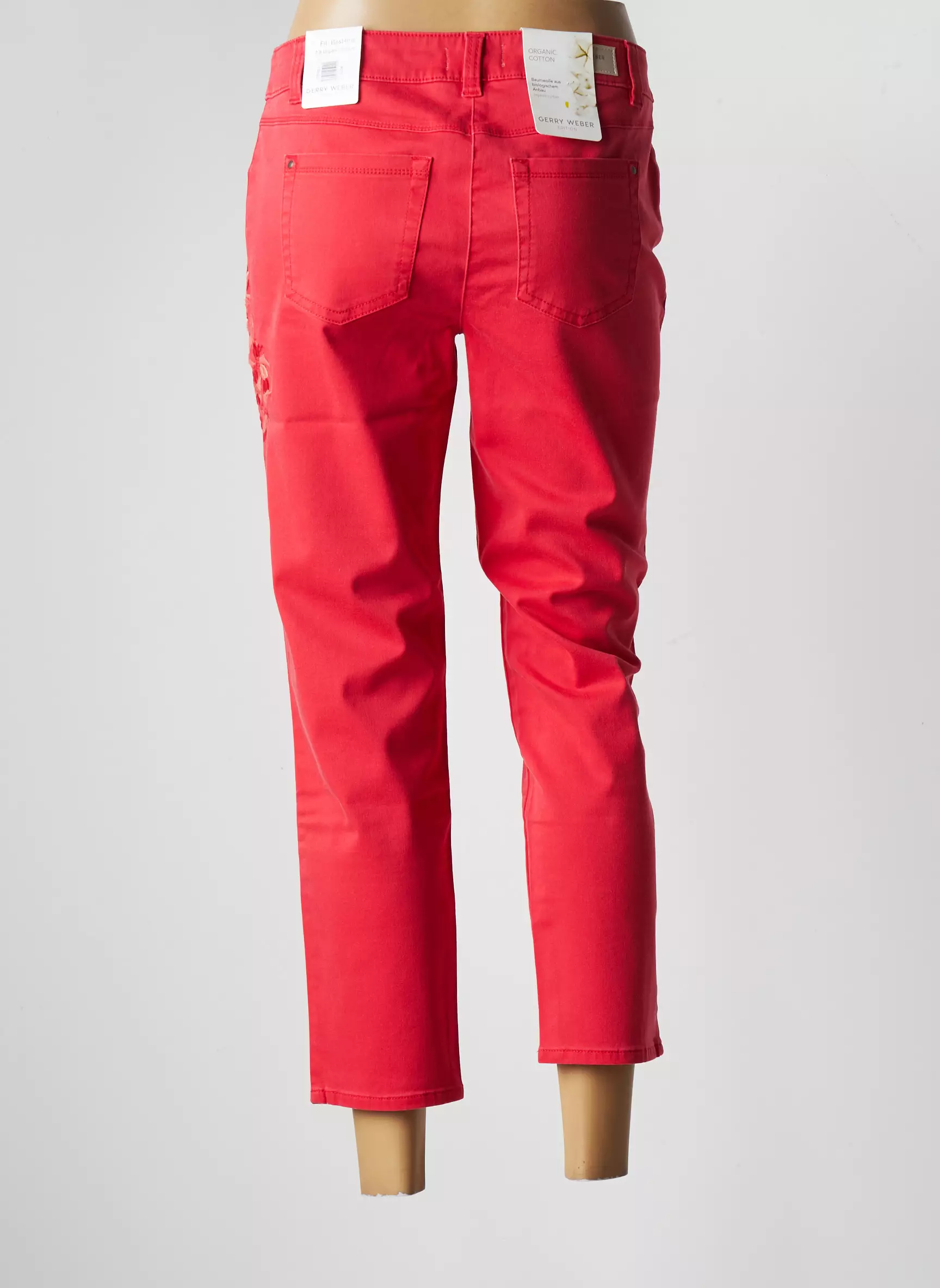 Gerry Weber Pantalon7 8 Femme couleur rouge