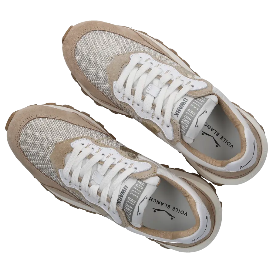 VOILE BLANCHE - Sneaker low QWARK Veloursleder - beige
