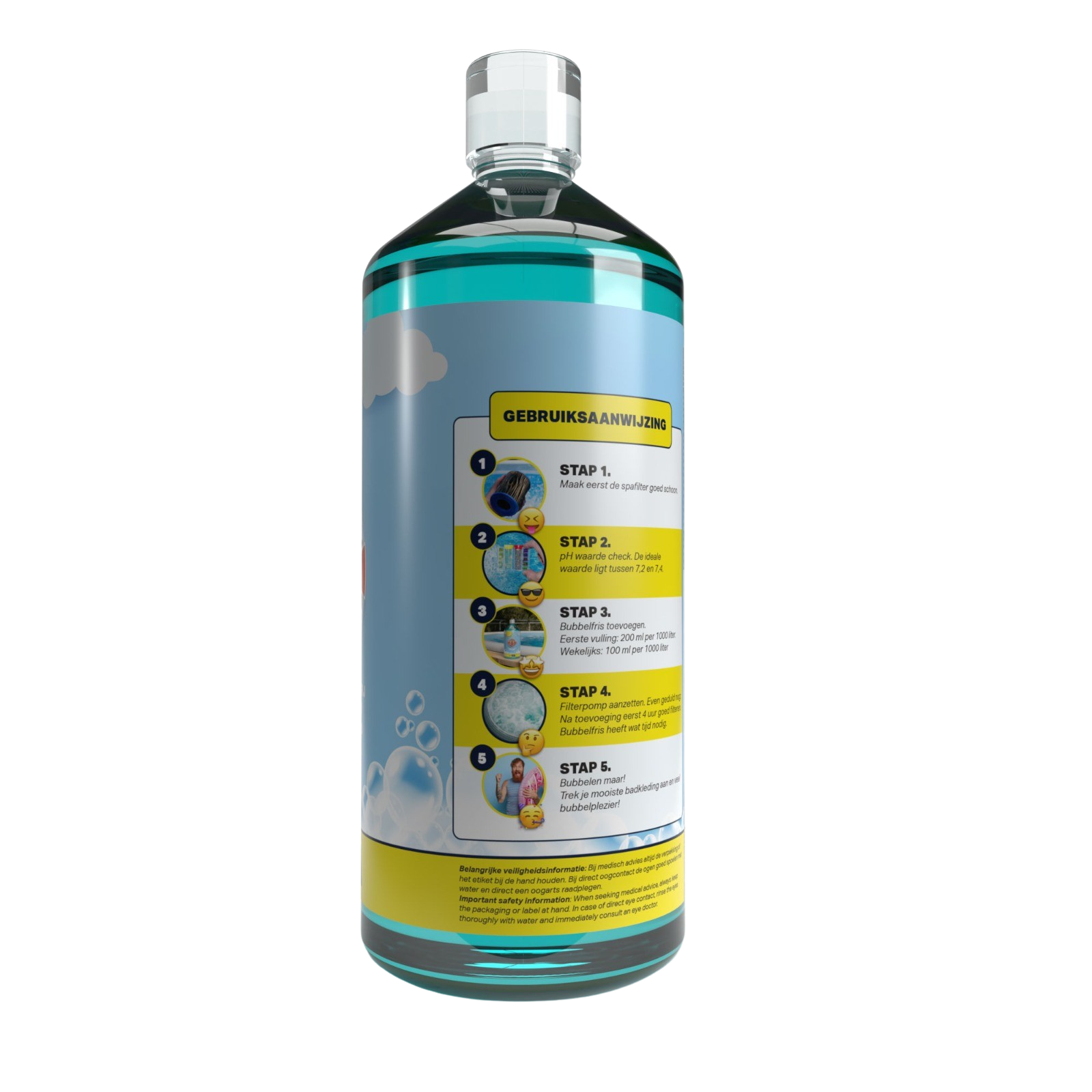 Aquaswan Bubbelfres 2 Liter Chlorfreie Wasserpflege