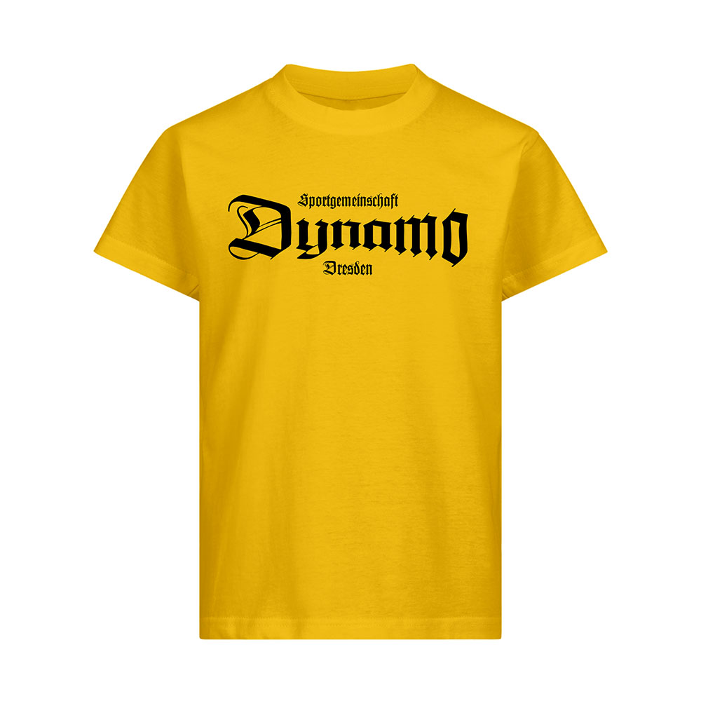 Kinder T-Shirt old school gelb
