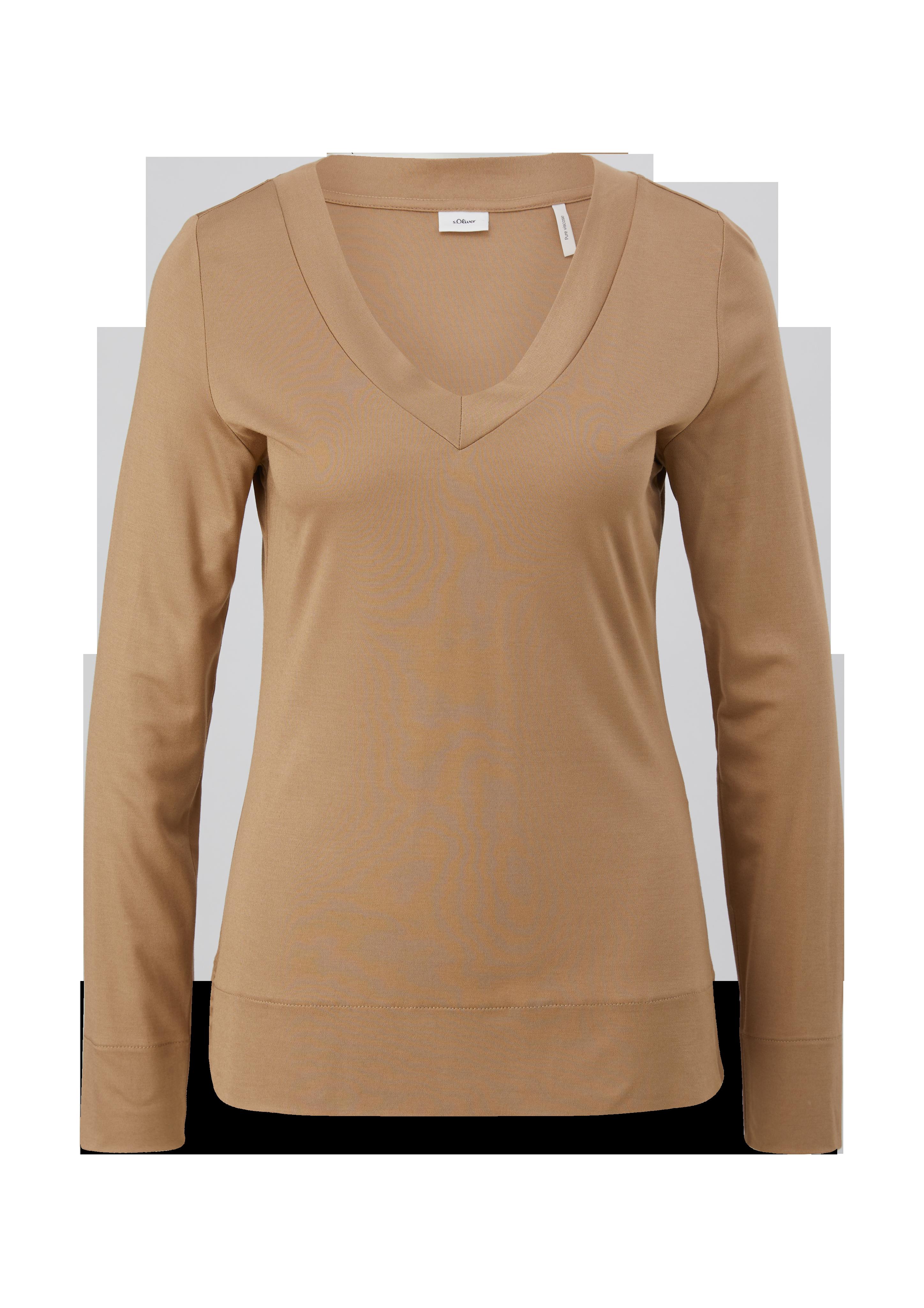 Longsleeve mit V-Ausschnitt  2123051-8443