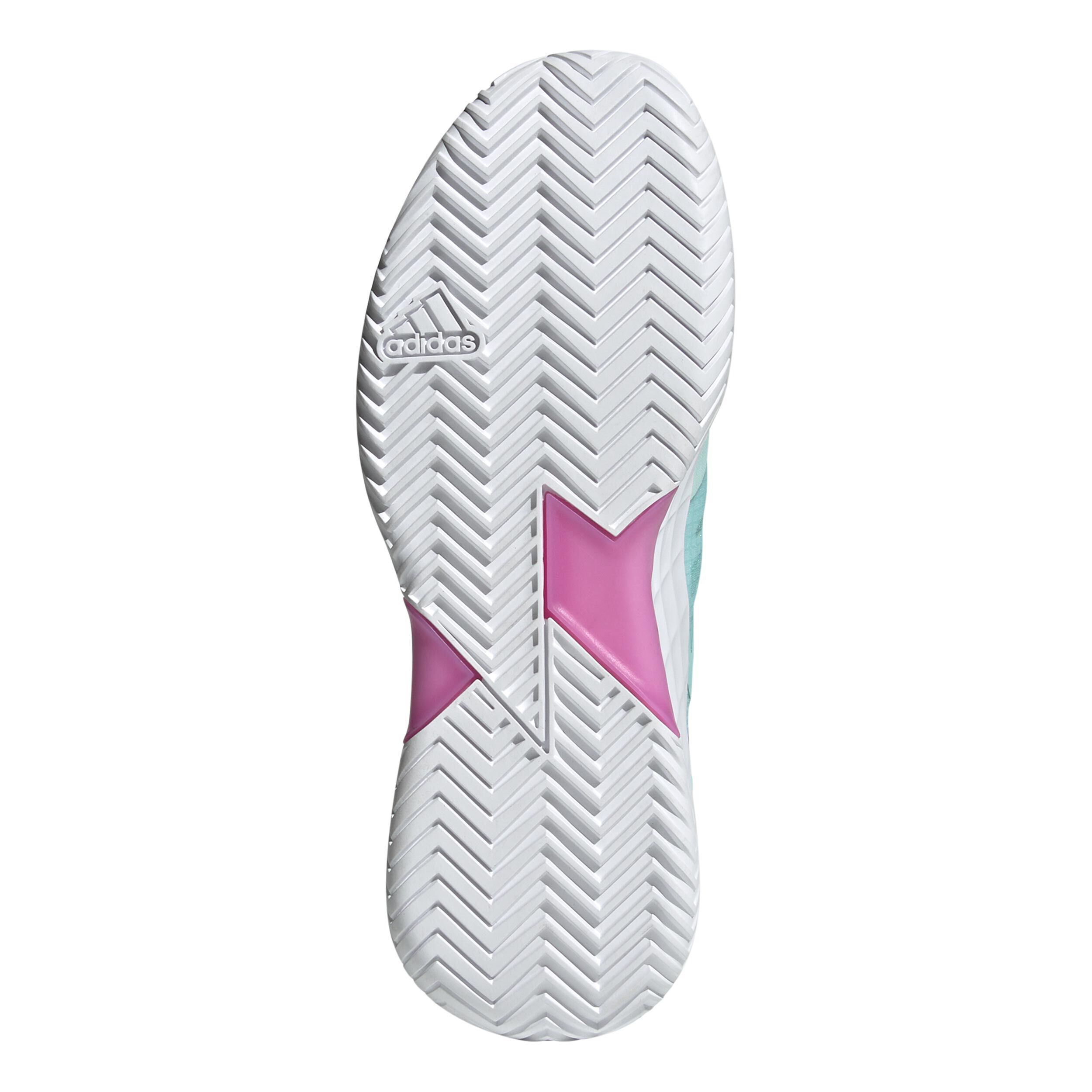 Adizero Ubersonic 4.1 Allcourtschuh Damen - Mint, Blau